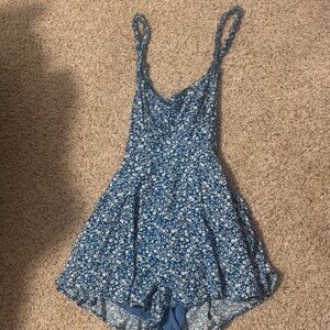 Floral Blue Romper- Princess Polly